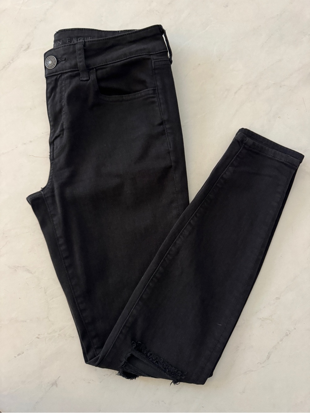 American Eagle Jegging Black Skinny Jeans Size 6